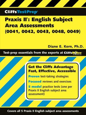 cover image of CliffsTestPrep Praxis II